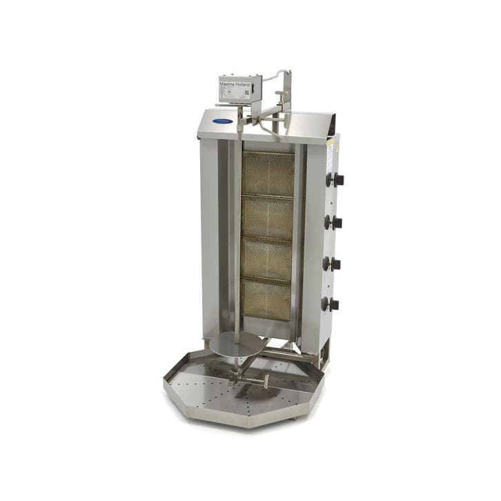 Shoarma Grill - 4 Branders - 50 Kg Vlees - Gas, Articles professionnels, Horeca | Équipement de cuisine, Envoi