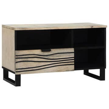 vidaXL TV Eenheden 80 x 33 x 46 cm Wit Bewerkt hout, Verzenden, Nieuw