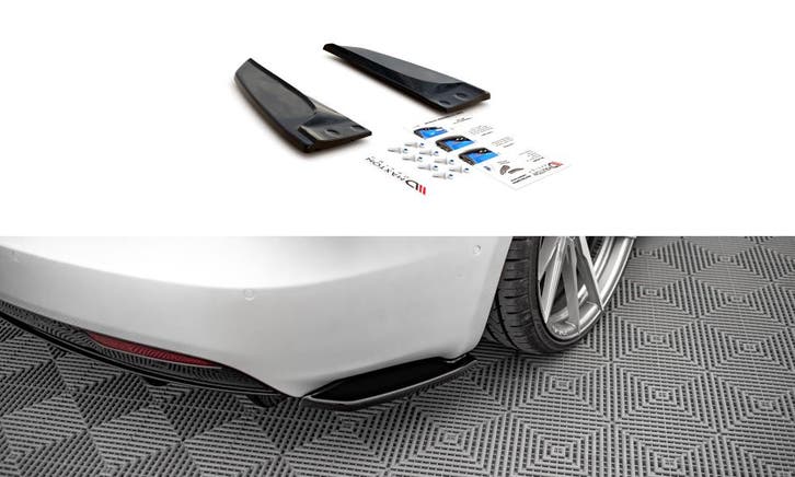 Rear Side Splitters voor Tesla Model S Facelift, Auto diversen, Tuning en Styling, Ophalen of Verzenden