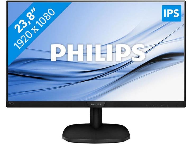 Philips 243V7QDAB - Monitor - 24 inch - Full HD, Computers en Software, Monitoren, Zo goed als nieuw, Verzenden
