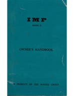 1965 HILLMAN IMP MK2 INSTRUCTIEBOEKJE ENGELS, Ophalen of Verzenden, Nieuw