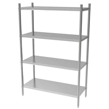 Stelling | RVS | 4 Niveaus | Diepte 500 | Hoogte 1800 |, Verzenden, Nieuw in verpakking