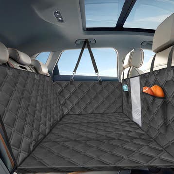Hondendeken auto achterbank - hondenmat - 130x70 cm - Zwart, Verzenden