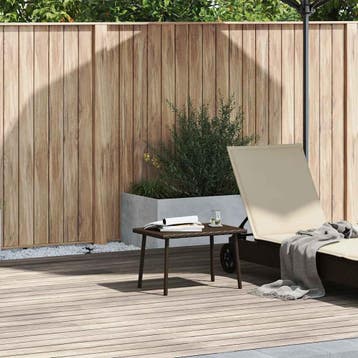 vidaXL Tuin salontafel rechthoekig 60x40x37 cm poly rattan, Jardin & Terrasse, Verzenden