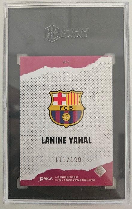 DAKA FC Barcelona Lamine Yamal 111/199 Numbered parallel -, Verzamelen, Stickers
