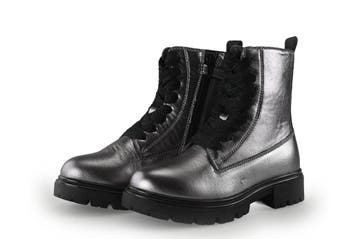 Muyters Veterboots Meisjes in maat 28 Zilver, Verzenden, Jongen of Meisje, Schoenen, Zo goed als nieuw