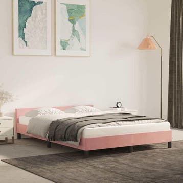vidaXL Bedframe met hoofdeinde zonder matras 140x200 cm, Huis en Inrichting, Verzenden, Nieuw