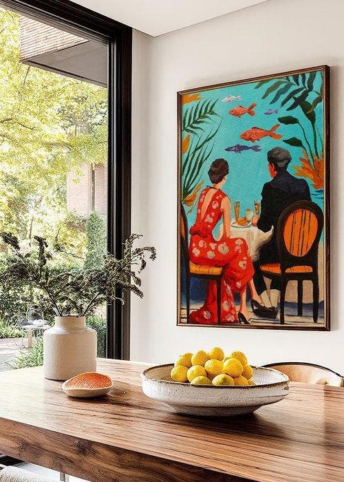 E. García - Acuario XL (no reserve), Antiek en Kunst, Kunst | Schilderijen | Modern