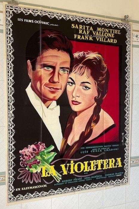 Sara Montiel / Raf Vallone - La violetera (1958) - Original, Collections, Cinéma & Télévision