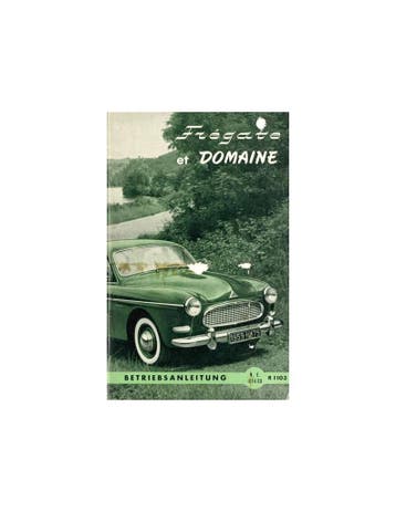 1958 RENAULT FREGATE & DOMAINE INSTRUCTIEBOEKJE DUITS, Ophalen of Verzenden