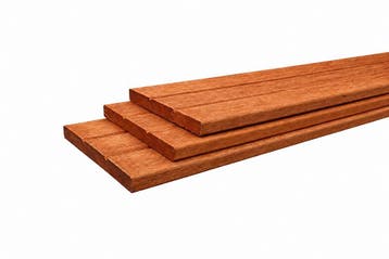 Hardhouten Keruing Schutting planken | Geschaafd | 16x145mm, Ophalen of Verzenden