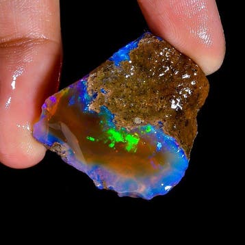 Opaal 7,9 g Natuurlijke Ethiopische Vuur Welo Opaal, Ruwe, Verzamelen