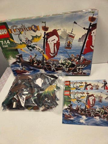 Lego Set - 7048 - Castle - LEGO 7048 Troll Warship, Nieuw