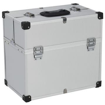 vidaXL Gereedschapskoffer 38x22,5x34 cm aluminium, Doe-het-zelf en Bouw, Verzenden, Nieuw