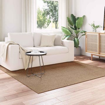 vidaXL Vloerkleden Vierkant AGIRA Naturel 120 x 120 cm, Verzenden