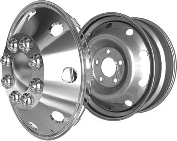 Wieldoppen set Universeel Fiat Ducato Mercedes Chroom 4stuks, Verzenden, Nieuw