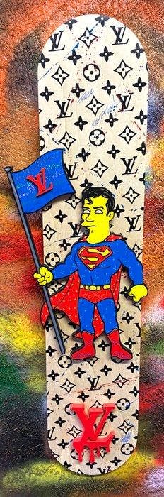 CASH - SUPERMAN BY LOUIS VUITTON !, Antiek en Kunst, Kunst | Schilderijen | Modern