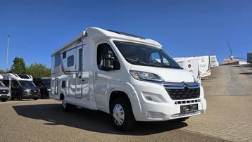Burstner Nexxo T 690 G slechts 17943 km en twinbedden 90687, Ringverwarming, Tot en met 2, 6 tot 7 meter, Bürstner