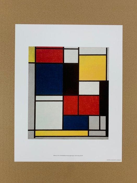 Piet Mondrian - Tableau II, 1921-25 - Artprint - 36 x 28 cm, Antiquités & Art, Antiquités | Meubles | Chaises & Canapés