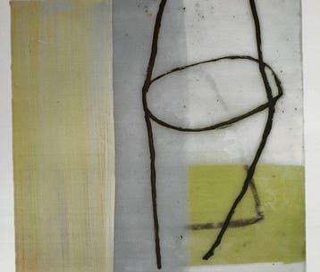 Sybille Hassinger - Composition (blanc/blue)