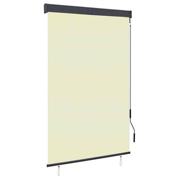 vidaXL Rolgordijn voor buiten 120x250 cm crème, Verzenden, Nieuw