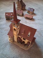 Faller H0 - Fixation pour train miniature (8) - 8 maisons