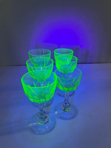 Val Saint Lambert - Wijnglas (6) - Kristal