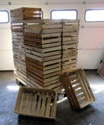 Houten Kratten, Kisten, B60 x D40 x H22cm
