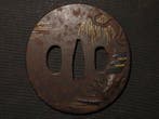 Fer - Castle & Yanagi Tsuba : C5-530 - Japon - Période Edo
