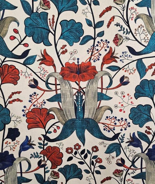 300x280 cm! Exclusieve Liberty-stof - Frans elegantieontwerp, Antiquités & Art, Tapis & Textile