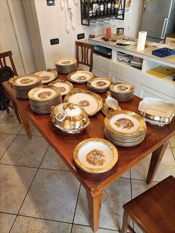 Langenthal - Tafelservies - Porselein, Verguld