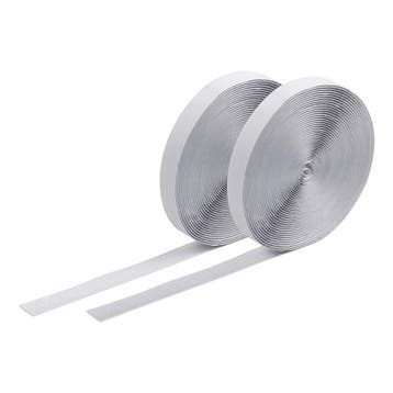 FORTEX klittenband zelfklevend set 2x 10 meter x 20 mm, Verzenden