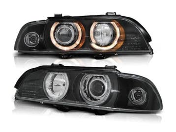 Xenon koplampen Angel Eyes Black geschikt voor BMW E39, Verzenden
