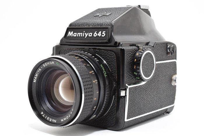 Mamiya M645 Eye Level Finder + Sekor C E 2.8/70mm, Audio, Tv en Foto, Fotocamera's Analoog
