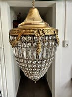 Lampe à suspendre - Bronze, Verre, Antiek en Kunst