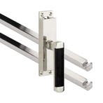 Kruk-espagnolet Dual rechts glans nikkel inclusief 2 stangen