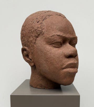 Theo Daamen - Sculpture, Kleisculptuur van Afrikaanse vrouw, Antiek en Kunst
