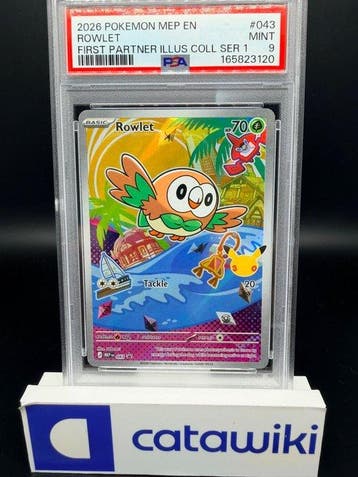 Pokémon - 1 Graded card - Rowlet [First Partner illustration, Nieuw