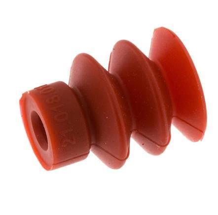 18mm Soufflet Silicone Rouge Ventouse Course 8mm, Bricolage & Construction, Ventilation & Extraction, Envoi