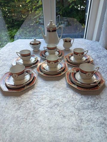 Ancienne Fabrique Royale Limoges - Koffie- en theeservies -