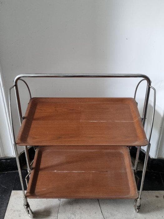Bremshey & Co. – Dinette Servierwagen – Klappbar -, Antiquités & Art, Antiquités | Meubles | Chaises & Canapés