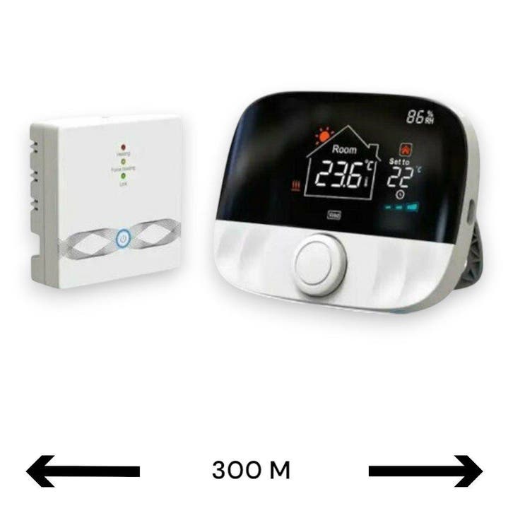 Smart WiFi Opbouw Thermostaat | Draadloos | Draaiknop Bedien, Bricolage & Construction, Thermostats, Envoi