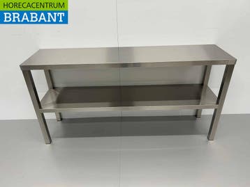 Pont détagère double en acier inoxydable 140 x 35 x 70 cm, Verzenden