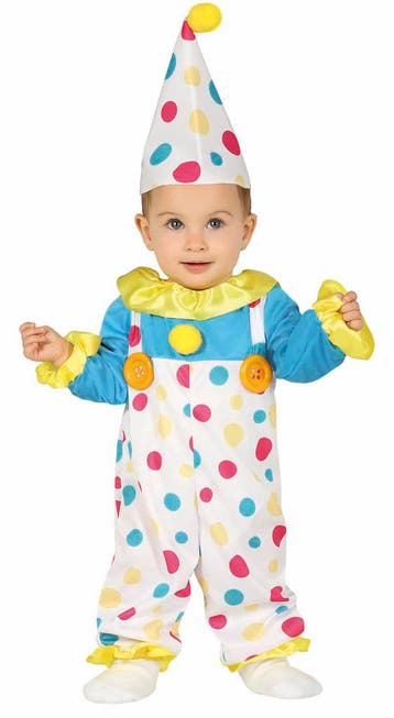 Clowns Kostuum Baby, Kinderen en Baby's, Carnavalskleding en Verkleedspullen, Verzenden, Nieuw