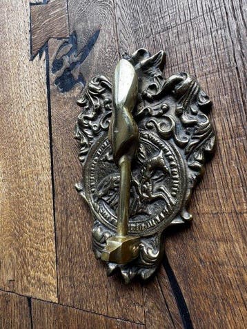 Antique Heurtoir de porte - Late 19th Century Knights of, Verzamelen, Militaria | Algemeen
