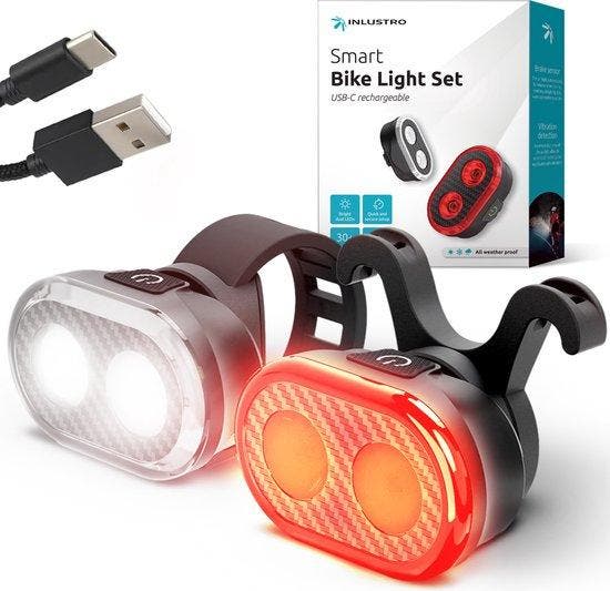 2dekans | Inlustro Smart Fietslamp Set - Achterlicht met, Fietsen en Brommers, Fietsaccessoires | Overige Fietsaccessoires, Ophalen of Verzenden