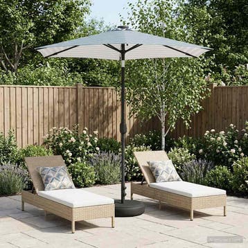 vidaXL Tuinhaard met LED-verlichting en basis 230 x 230 cm, Verzenden, Nieuw
