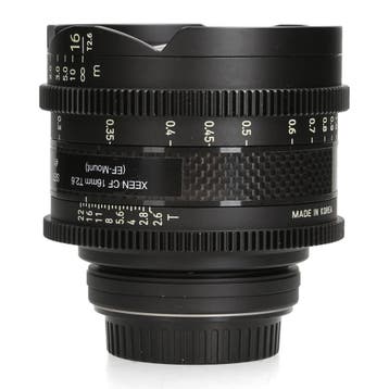 Samyang XEEN CF 16mm T2.6 - Canon EF - Groothoeklens, Ophalen of Verzenden, Zo goed als nieuw