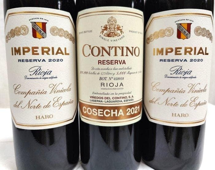 2021 CVNE, Contino, reserva x1 & 2020 Imperial, reserva x2 -, Collections, Vins