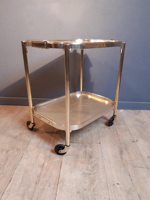 Kaymet - Chariot de service - Aluminium, Antiquités & Art, Art | Objets design